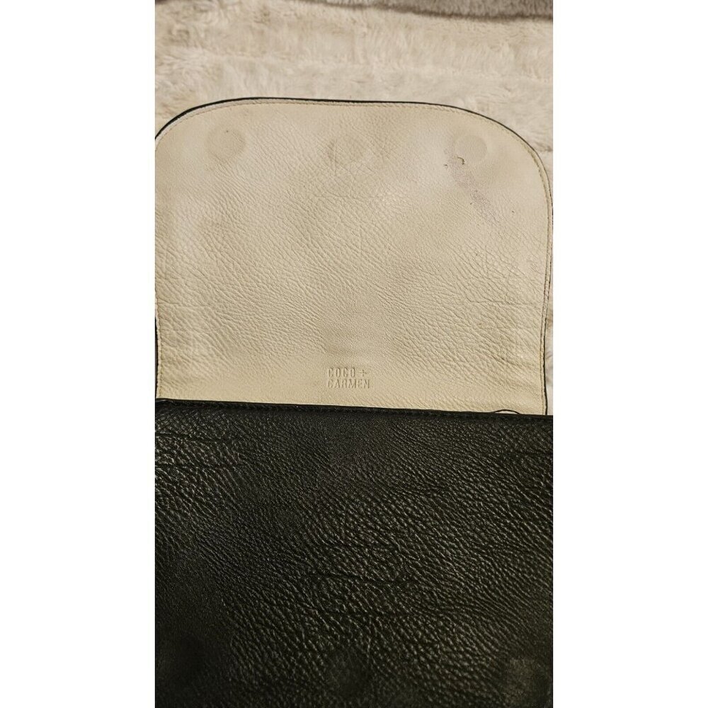 Coco + Carmen Pebbled Leather Convertible Crossbody Bag Tassel &Braided Detail - Picture 8 of 16